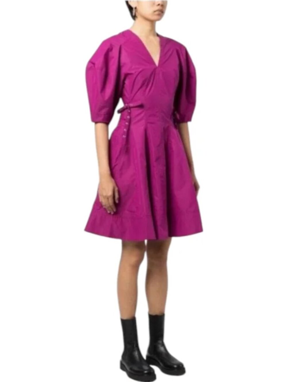 3.1 Phillip Lim Puff Sleeves V-Neck Dress